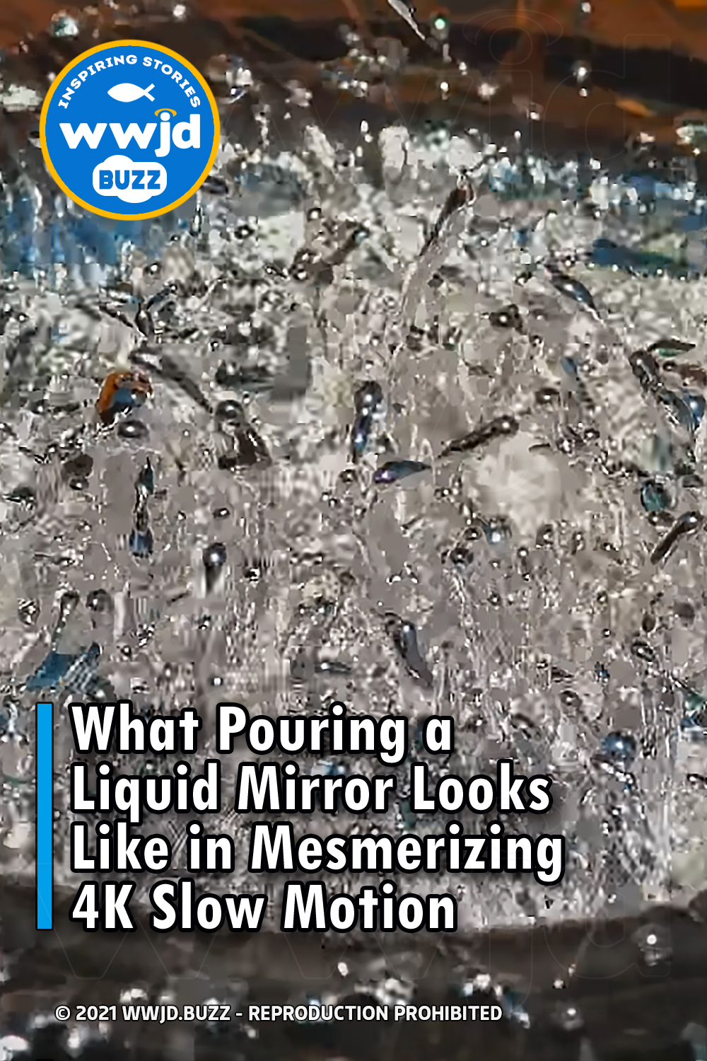 What Pouring a Liquid Mirror Looks Like in Mesmerizing 4K Slow Motion