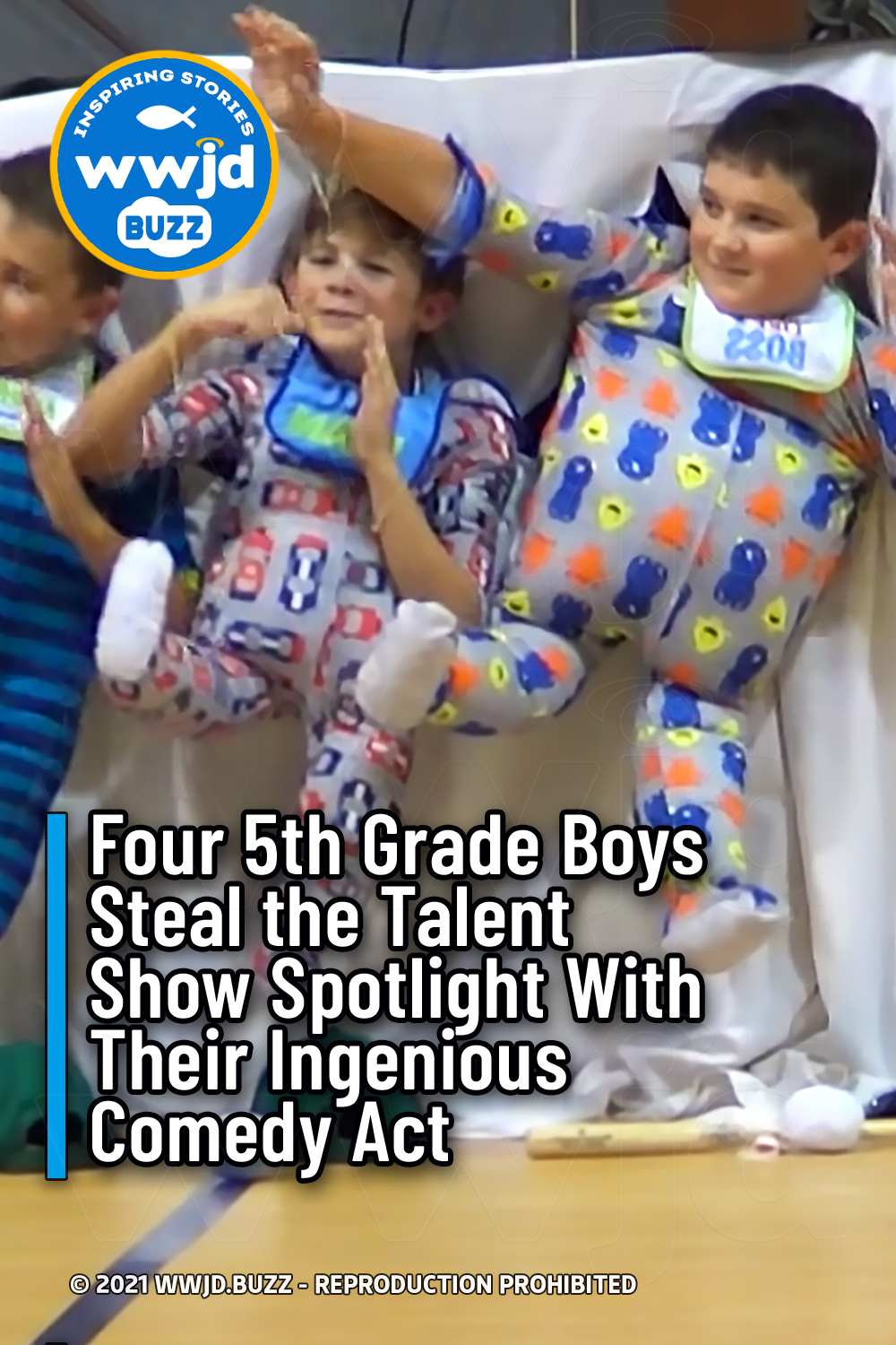 Four 5th Grade Boys Steal the Talent Show Spotlight With Their Ingenious Comedy Act