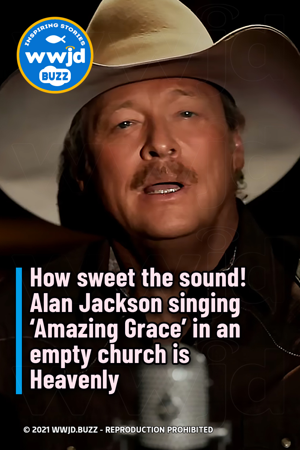 How sweet the sound! Alan Jackson singing \'Amazing Grace\' in an empty church is Heavenly