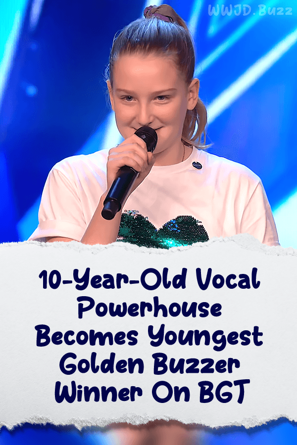 10-Year-Old Vocal Powerhouse Becomes Youngest Golden Buzzer Winner On BGT