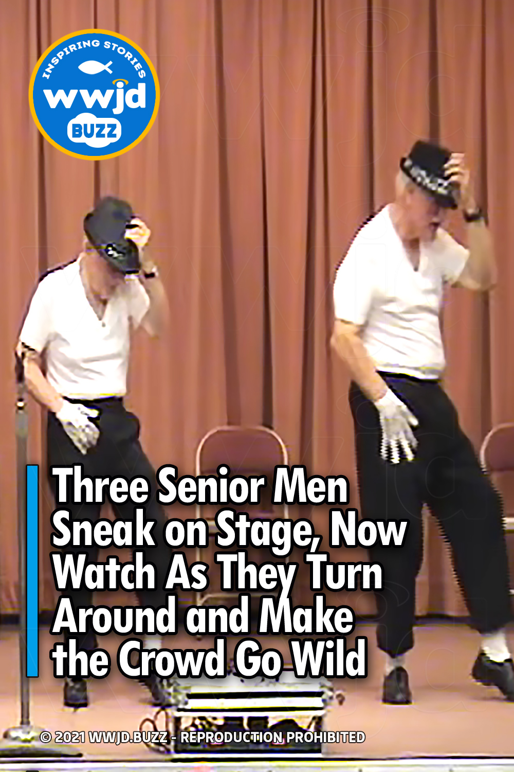 Three Senior Men Sneak on Stage, Now Watch As They Turn Around and Make the Crowd Go Wild
