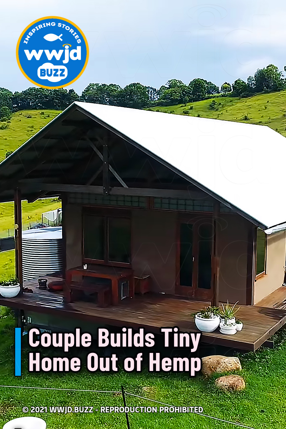 Couple Builds Tiny Home Out of Hemp