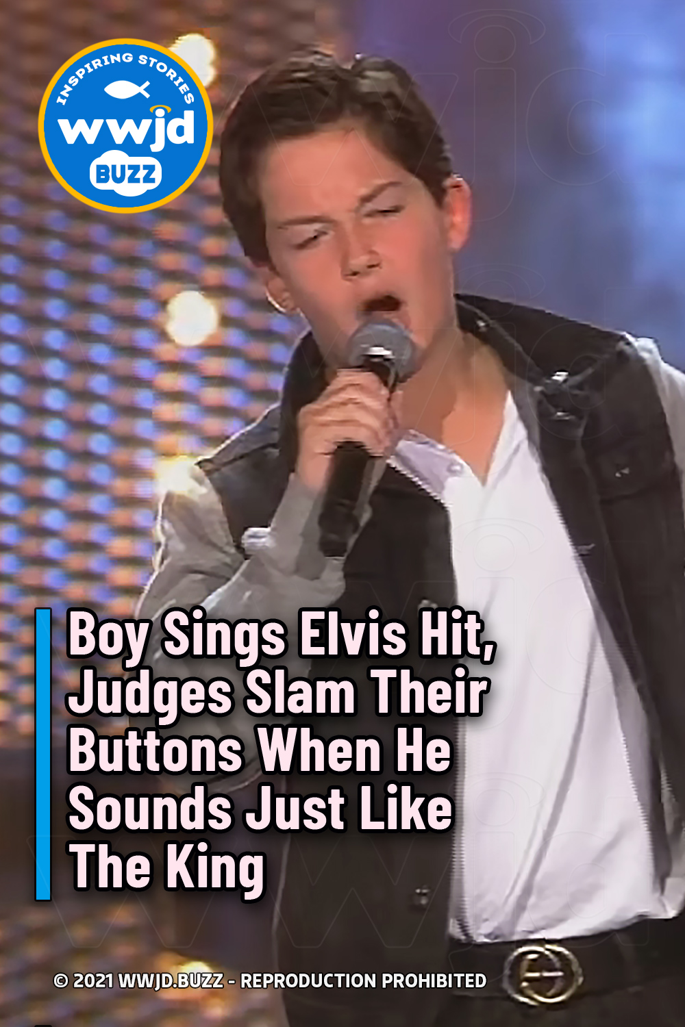 Boy Sings Elvis Hit, Judges Slam Their Buttons When He Sounds Just Like The King