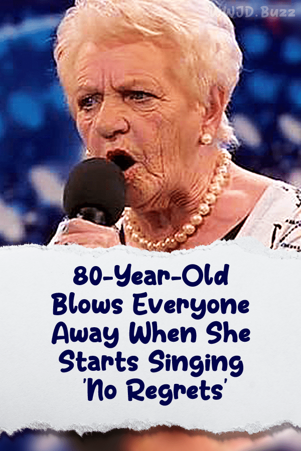80-Year-Old Blows Everyone Away When She Starts Singing \'No Regrets\'