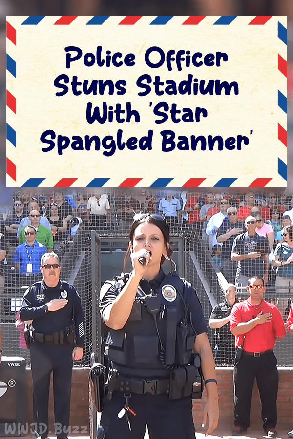 Police Officer Stuns Stadium With \'Star Spangled Banner\'