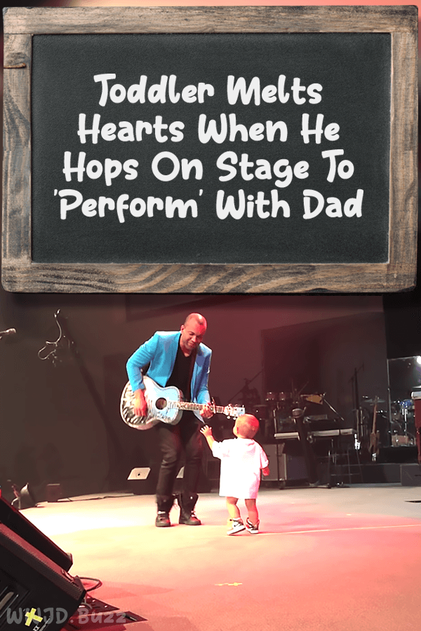 Toddler Melts Hearts When He Hops On Stage To \'Perform\' With Dad