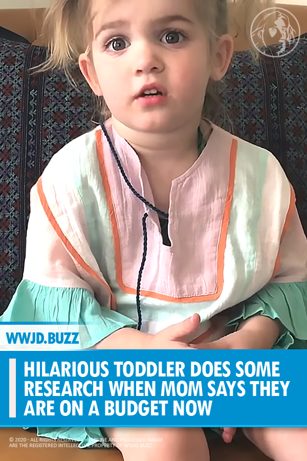 Hilarious Toddler Does Some Research When Mom Says They Are On A Budget Now