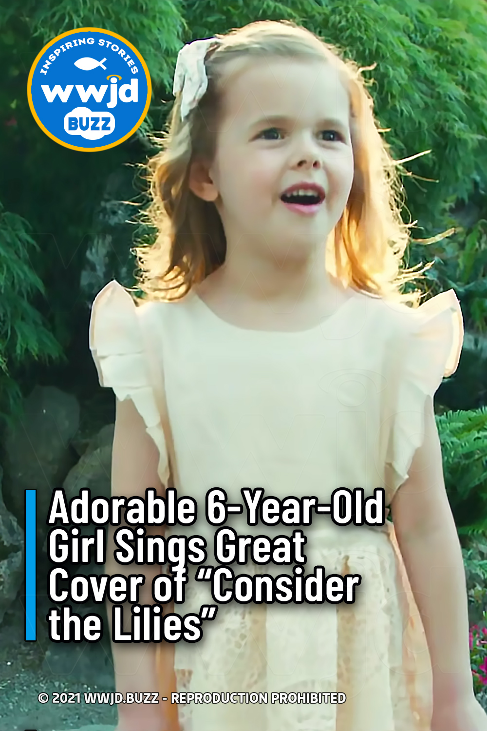 Adorable 6-Year-Old Girl Sings Great Cover of “Consider the Lilies”