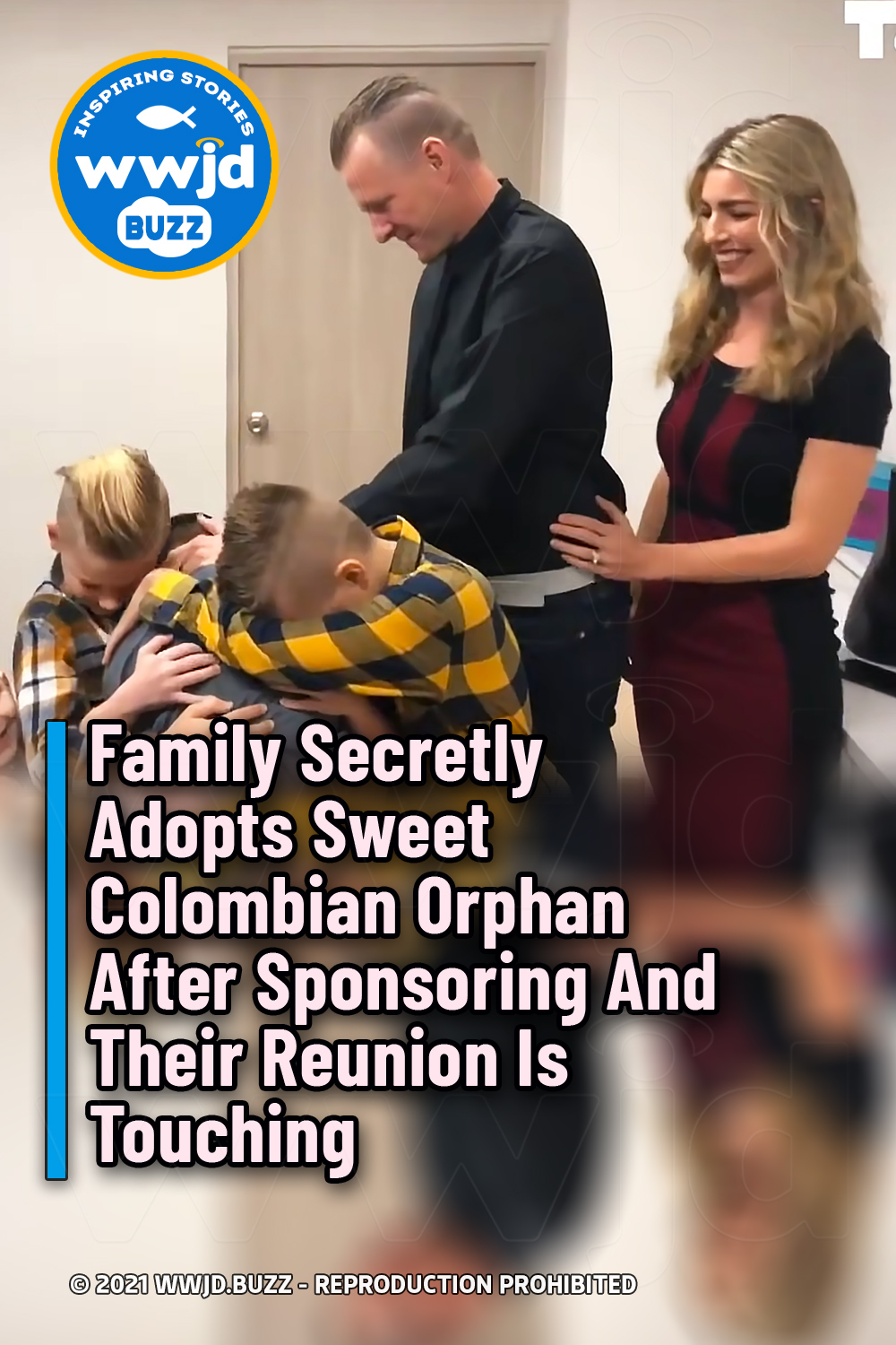 Family Secretly Adopts Sweet Colombian Orphan After Sponsoring And Their Reunion Is Touching