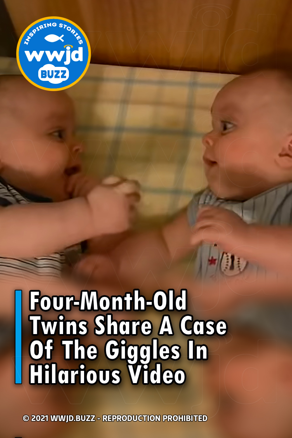 Four-Month-Old Twins Share A Case Of The Giggles In Hilarious Video