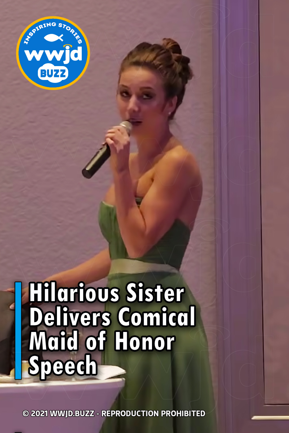 Hilarious Sister Delivers Comical Maid of Honor Speech