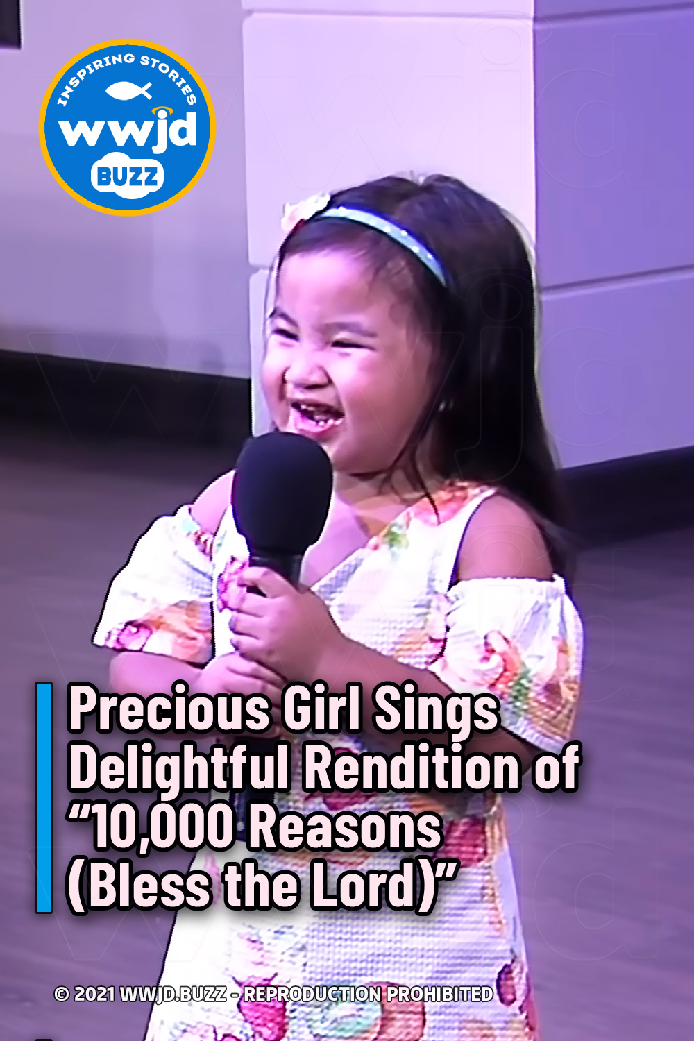 Precious Girl Sings Delightful Rendition of “10,000 Reasons (Bless the Lord)”