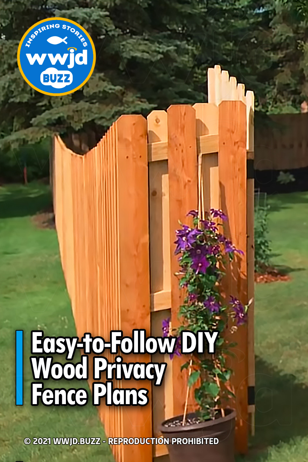 Easy-to-Follow DIY Wood Privacy Fence Plans - WWJD
