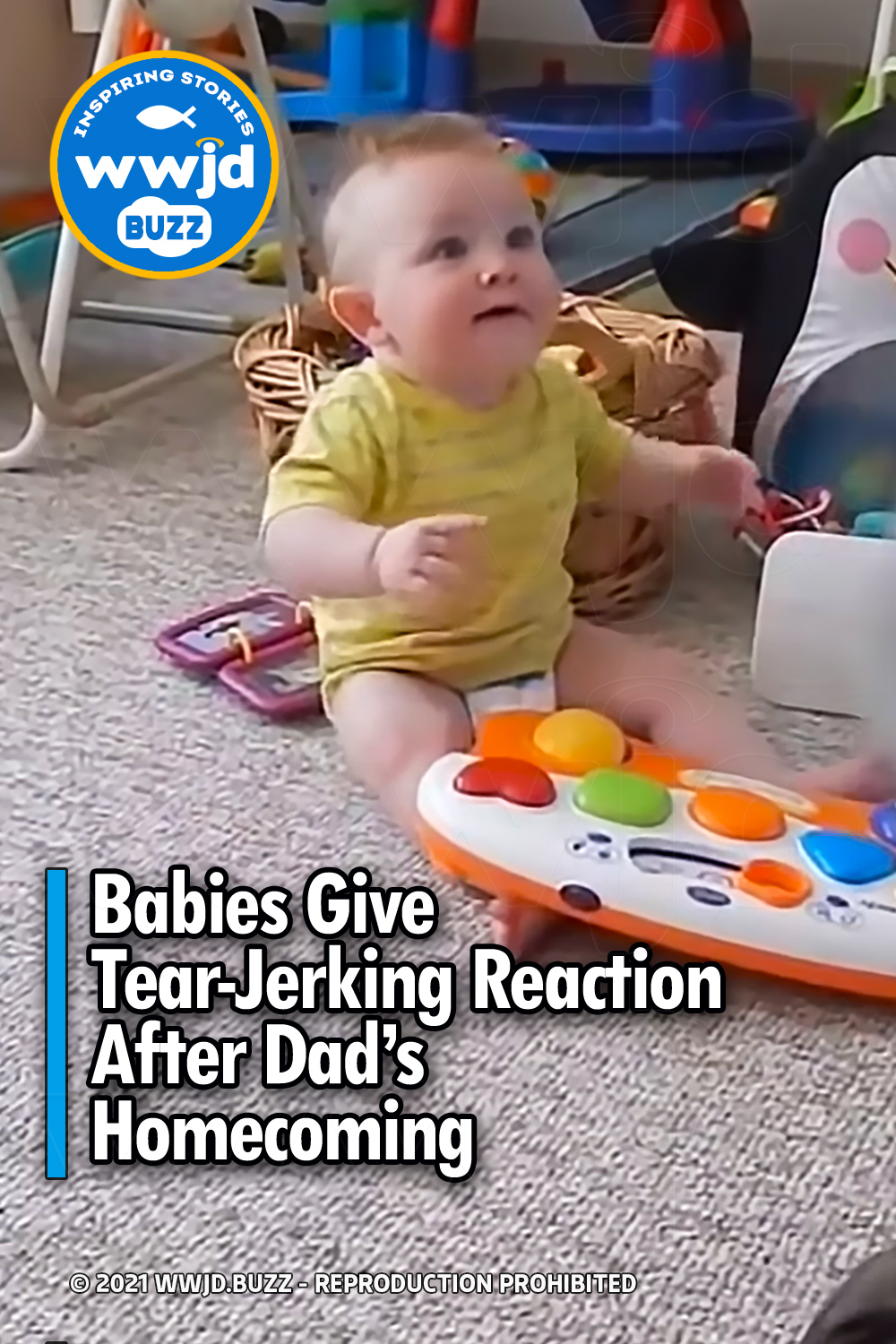 Babies Give Tear-Jerking Reaction After Dad’s Homecoming