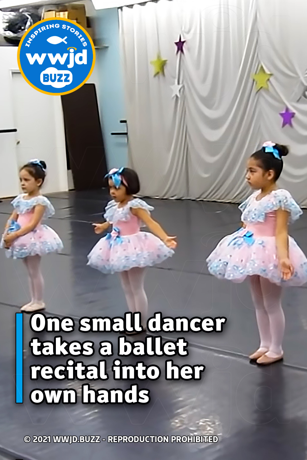 One small dancer takes a ballet recital into her own hands