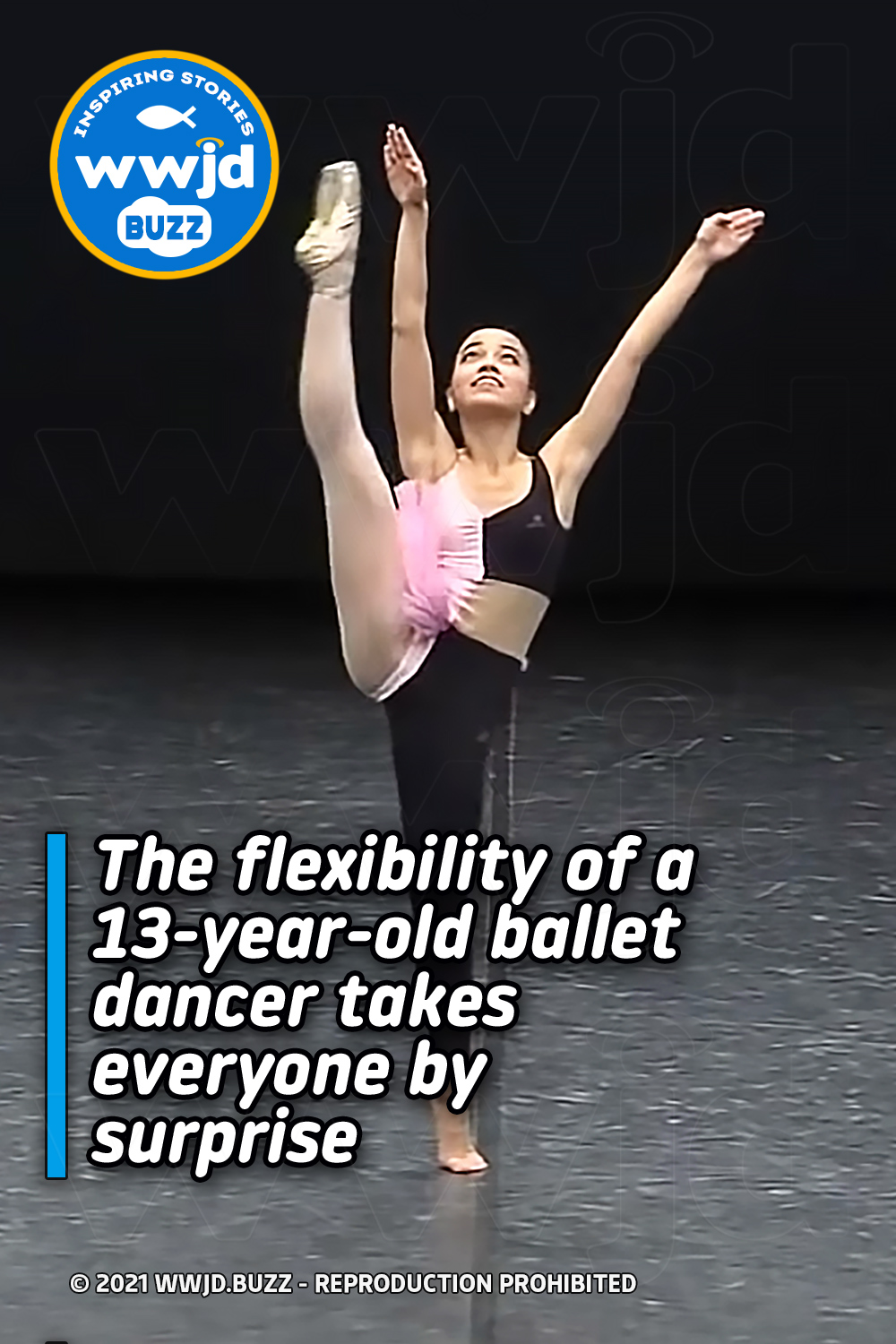 The flexibility of a 13-year-old ballet dancer takes everyone by surprise
