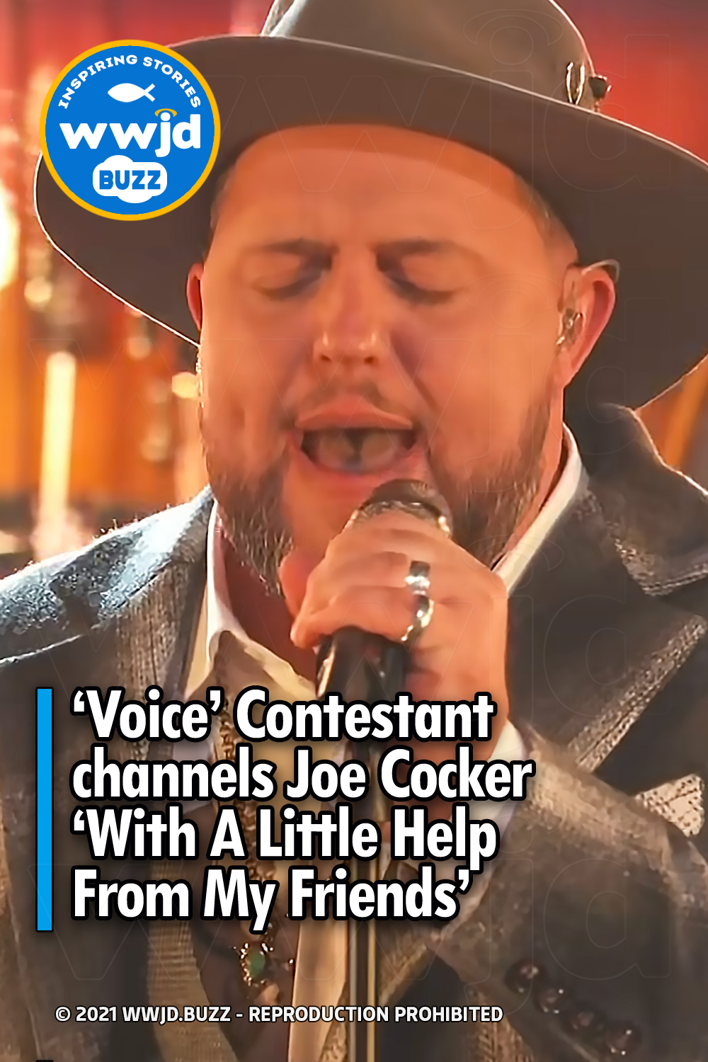 ‘Voice’ Contestant channels Joe Cocker ‘With A Little Help From My Friends’