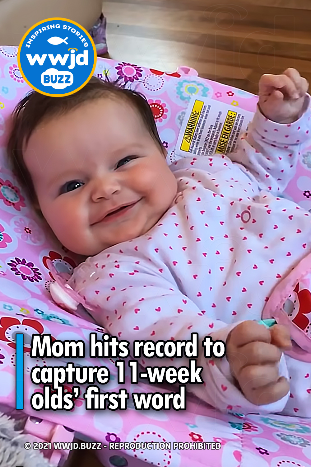Mom hits record to capture 11-week olds’ first word