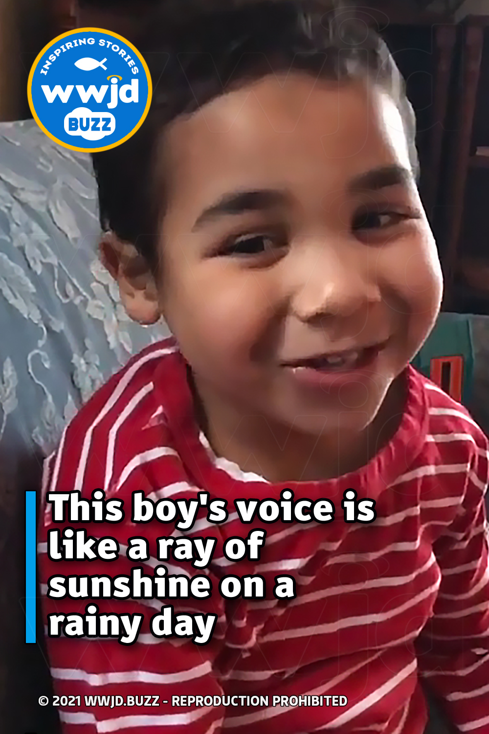 This boy\'s voice is like a ray of sunshine on a rainy day