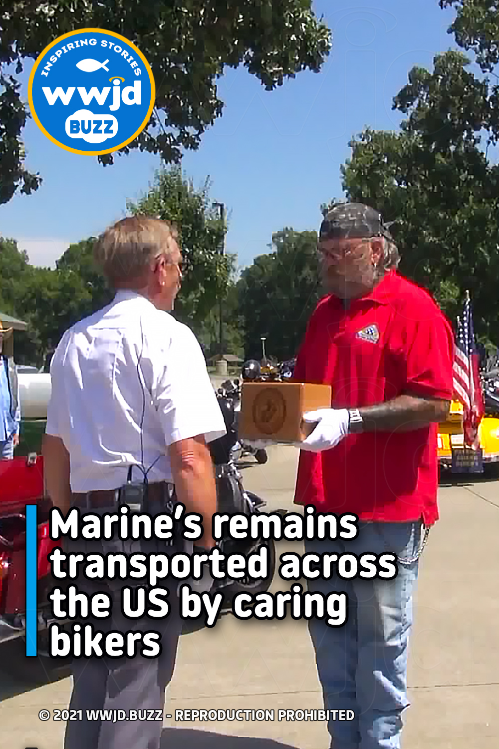 Marine’s remains transported across the US by caring bikers