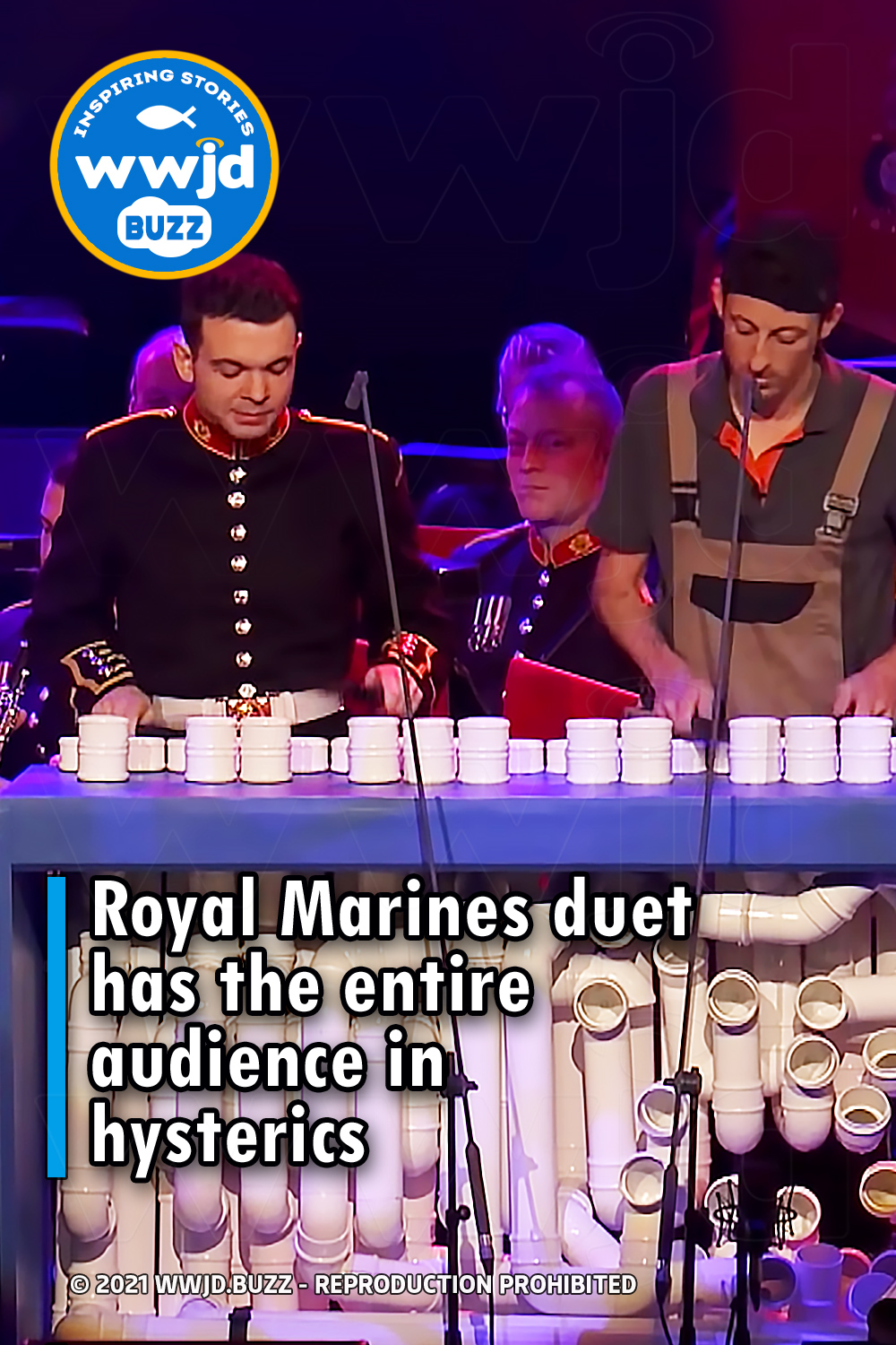 Royal Marines duet has the entire audience in hysterics