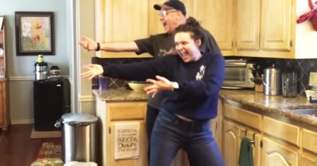 Jess Glynne’s ‘Hold my Hand’ hilariously lip-synced by father-daughter duo