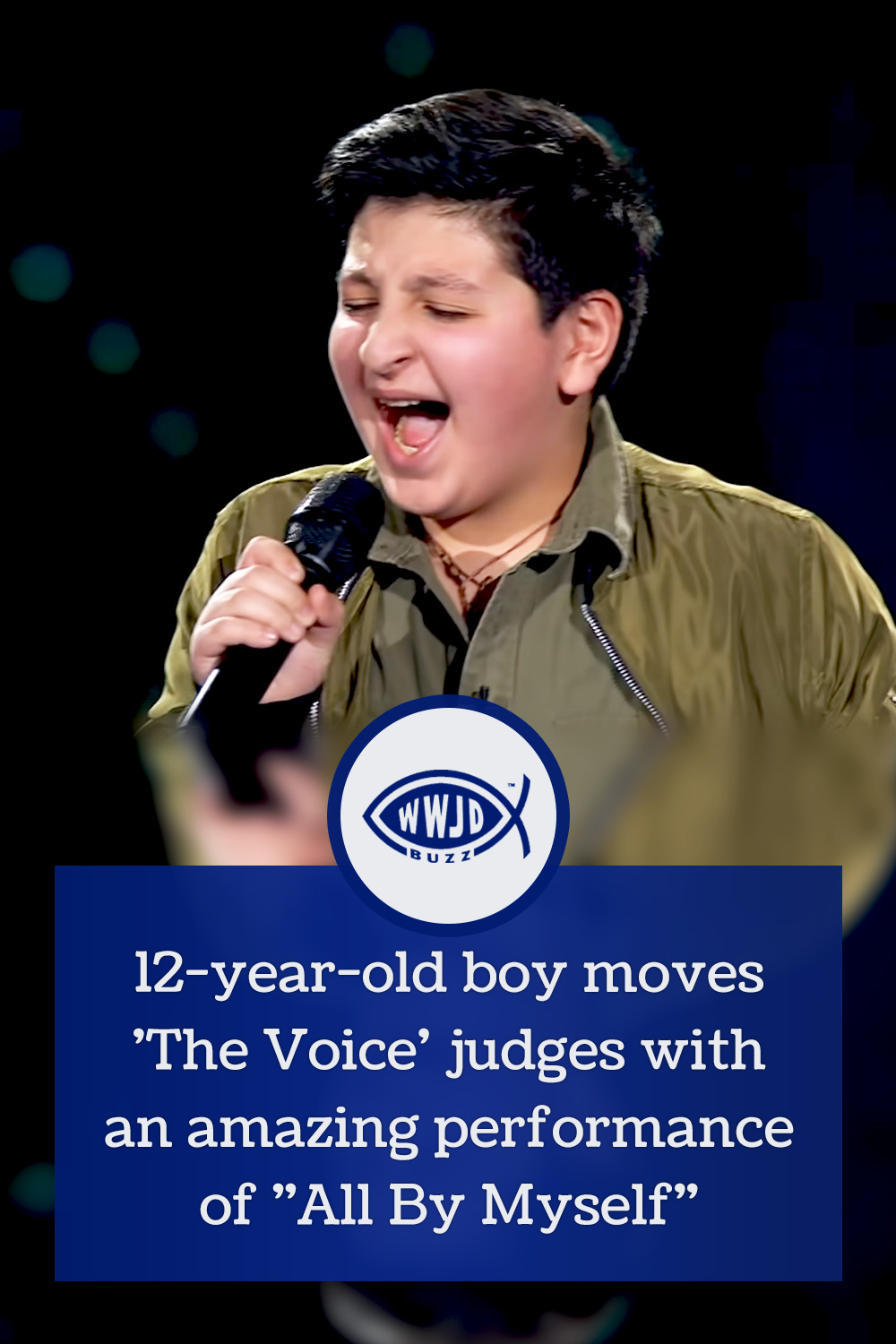 12-year-old boy moves \'The Voice\' judges with an amazing performance of \