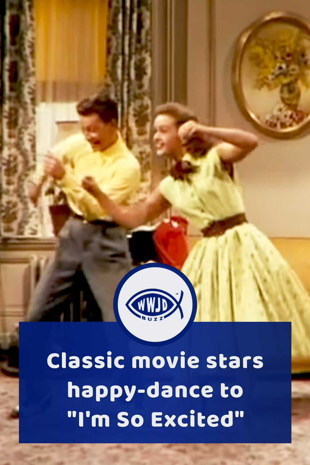 Classic movie stars happy-dance to \