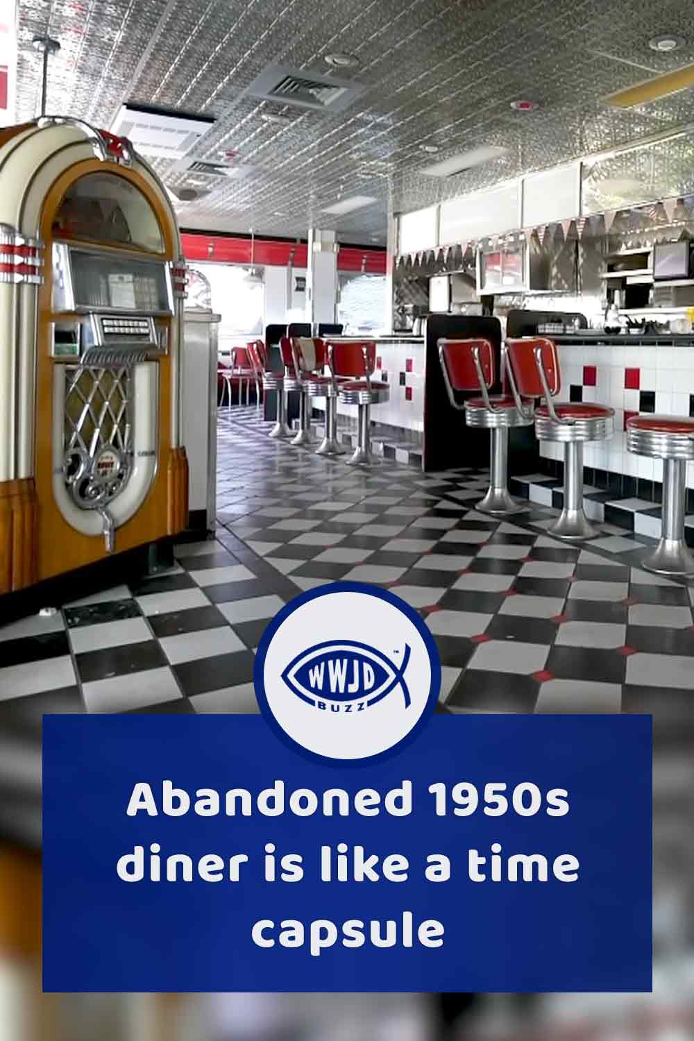 Abandoned 1950s diner is like a time capsule