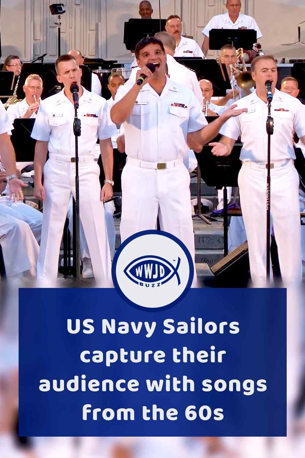 US Navy Sailors capture their audience with songs from the 60s