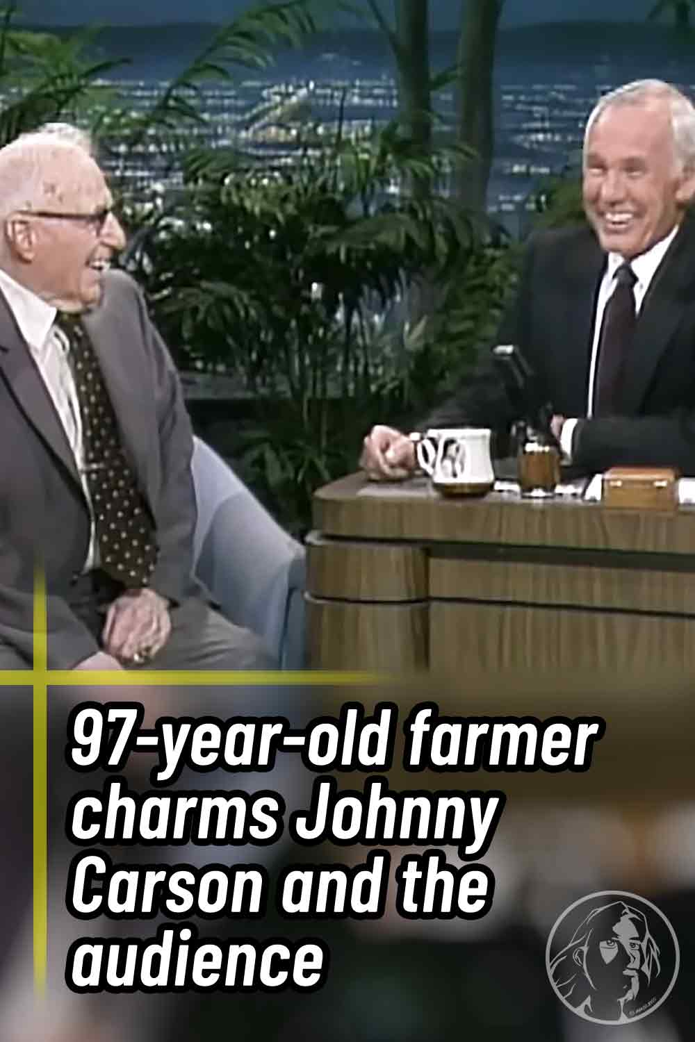 97-year-old farmer charms Johnny Carson and the audience