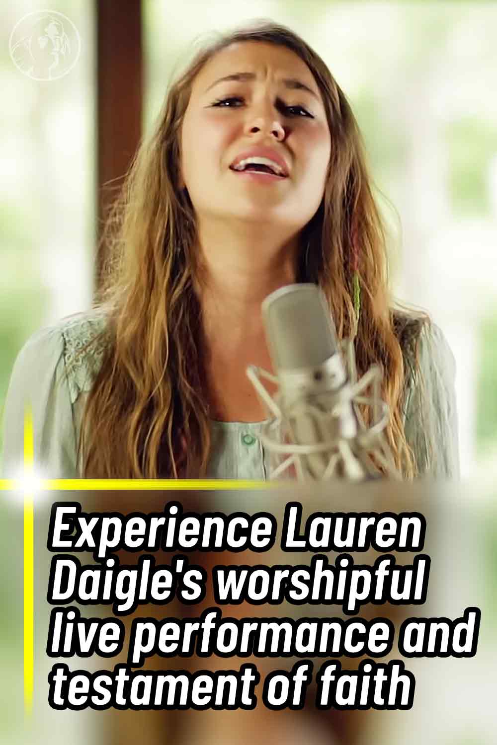 Experience Lauren Daigle\'s worshipful live performance and testament of faith
