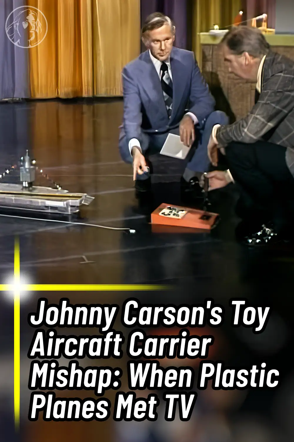 Johnny Carson\'s Toy Aircraft Carrier Mishap: When Plastic Planes Met TV
